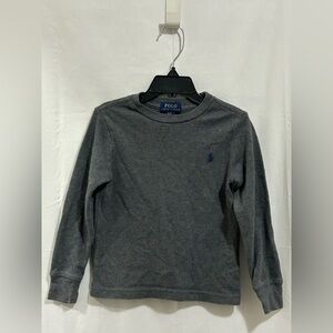Polo Ralph Lauren - Kids Charcoal Long Sleeve Thermal Shirt